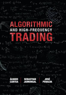 Book cover of Algorithmic and High-Frequency Trading