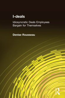 Book cover of I-deals: Idiosyncratic Deals Employees Bargain for Themselves