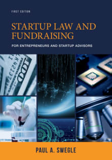 Book cover of Startup Law and Fundraising for Entrepreneurs and Startup Advisors