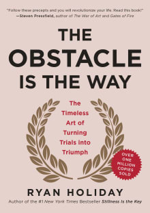 Book cover of The Obstacle Is the Way
