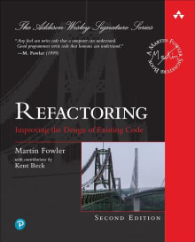 Book cover of Refactoring: Improving the Design of Existing Code