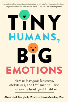 Book cover of Tiny Humans, Big Emotions: How to Navigate Tantrums, Meltdowns, and Defiance to Raise Emotionally Intelligent Children