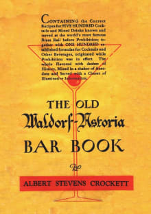 Book cover of The Old Waldorf-Astoria Bar Book