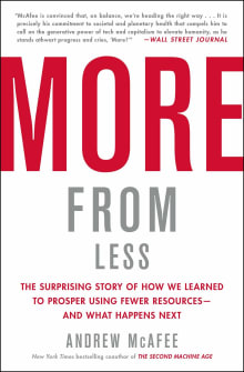 Book cover of More from Less: The Surprising Story of How We Learned to Prosper Using Fewer Resources--And What Happens Next