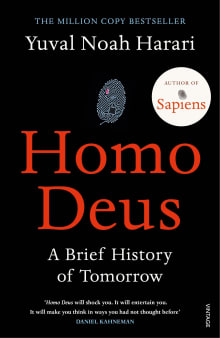 Book cover of Homo Deus: A Brief History of Tomorrow