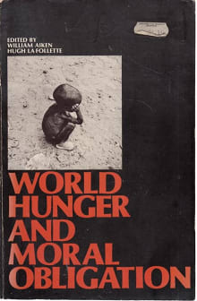 Book cover of World Hunger and Moral Obligation