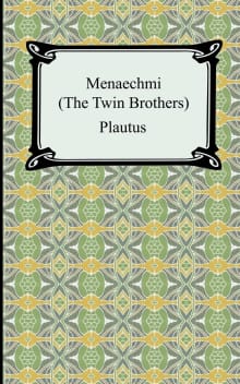 Book cover of Menaechmi; Or, The Twin-Brothers