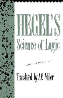 Book cover of Hegel's Science of Logic