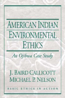 Book cover of American Indian Environmental Ethics: An Ojibwa Case Study