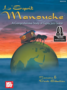Book cover of L'Esprit Manouche: A Comprehensive Study of Gypsy Jazz Guitar