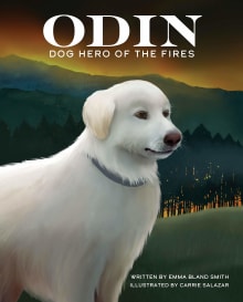 Book cover of Odin, Dog Hero of the Fires