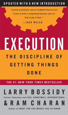 Book cover of Execution: The Discipline of Getting Things Done