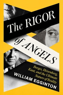 Book cover of The Rigor of Angels: Borges, Heisenberg, Kant, and the Ultimate Nature of Reality