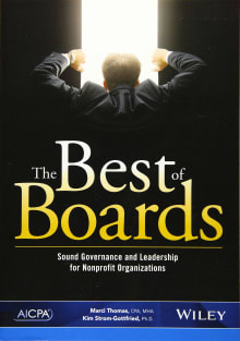 Book cover of The Best of Boards: Sound Governance and Leadership for Nonprofit Organizations