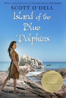 Book cover of Island of the Blue Dolphins