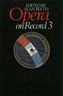 Book cover of Opera on Record