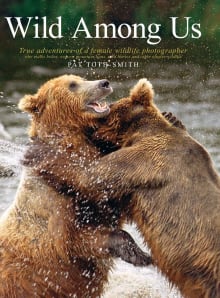 Book cover of Wild Among Us: True adventures of a female wildlife photographer who stalks bears, wolves, mountain lions, wild horses and other elusive wildlife