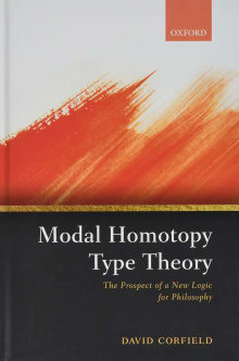 Book cover of Modal Homotopy Type Theory: The Prospect of a New Logic for Philosophy