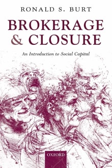 Book cover of Brokerage and Closure: An Introduction to Social Capital