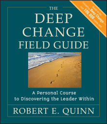 Book cover of Deep Change: Discovering the Leader Within