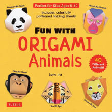 Book cover of Fun with Origami Animals Kit: 40 Different Animals! Includes Colorfully Patterned Folding Sheets!