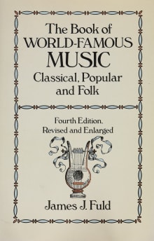 Book cover of The Book of World-Famous Music: Classical, Popular, and Folk