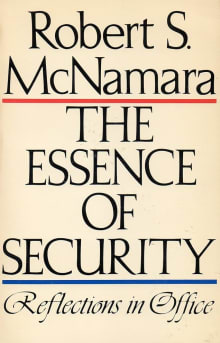 Book cover of The Essence of Security: Reflections in Office
