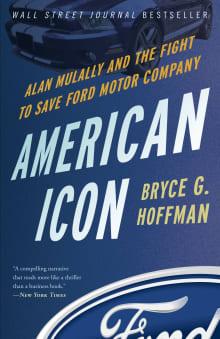 Book cover of American Icon: Alan Mulally and the Fight to Save Ford Motor Company
