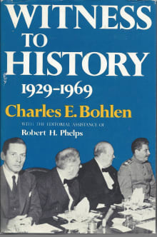 Book cover of Witness to History, 1929-1969