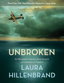 Book cover of Unbroken: An Olympian's Journey from Airman to Castaway to Captive