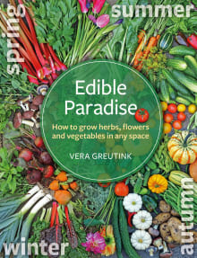 Book cover of Edible Paradise: How to Grow Herbs, Flowers, and Vegetables in Any Space