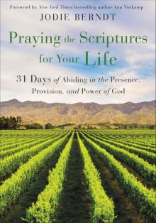 Book cover of Praying the Scriptures for Your Life: 31 Days of Abiding in the Presence, Provision, and Power of God