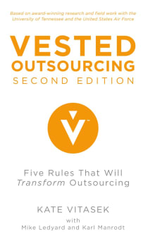 Book cover of Vested Outsourcing: Five Rules That Will Transform Outsourcing