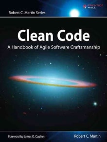 Book cover of Clean Code: A Handbook of Agile Software Craftsmanship