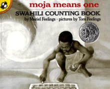 Book cover of Moja Means One: Swahili Counting Book