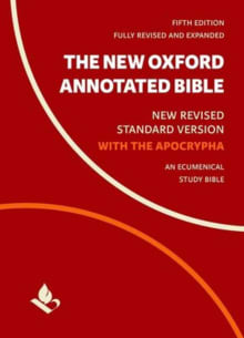 Book cover of The New Oxford Annotated Bible with Apocrypha