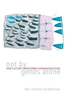 Book cover of Not by Genes Alone: How Culture Transformed Human Evolution