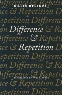 Book cover of Difference and Repetition