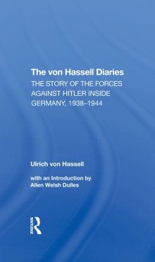 Book cover of The Von Hassell Diaries