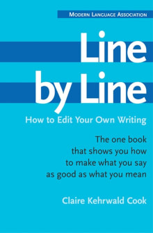 Book cover of Line by Line: How to Edit Your Own Writing
