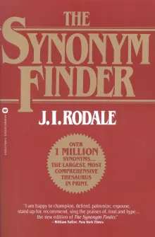 Book cover of The Synonym Finder