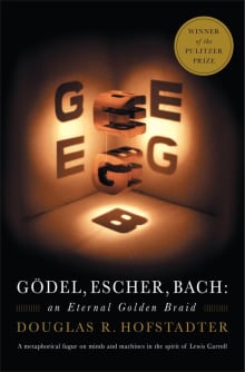 Book cover of Gödel, Escher, Bach: An Eternal Golden Braid