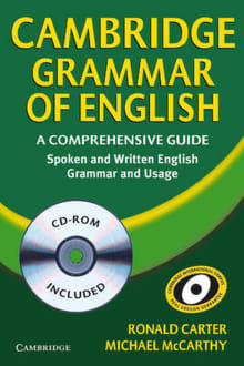 Book cover of Cambridge Grammar of English
