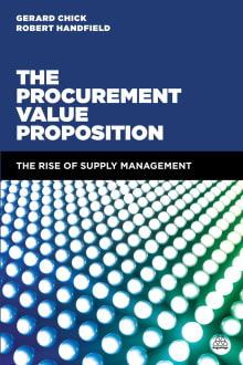 Book cover of The Procurement Value Proposition: The Rise of Supply Management