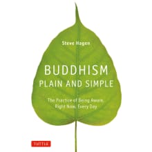 Book cover of Buddhism Plain and Simple: The Practice of Being Aware Right Now, Every Day