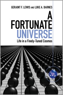 Book cover of A Fortunate Universe: Life in a Finely Tuned Cosmos