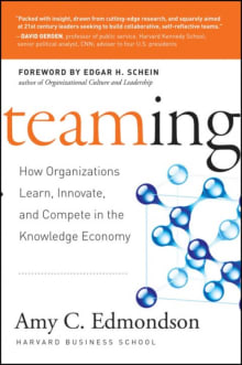 Book cover of Teaming: How Organizations Learn, Innovate, and Compete in the Knowledge Economy