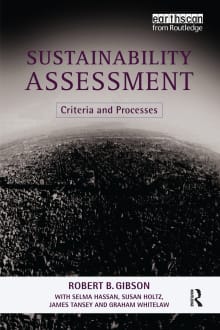 Book cover of Sustainability Assessment: Criteria and Processes