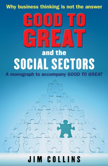 Book cover of Good to Great and the Social Sectors