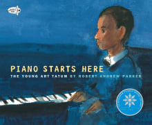 Book cover of Piano Starts Here: The Young Art Tatum